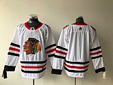 Chicago Blackhawks Blank White Adidas Stitched NHL Jersey,baseball caps,new era cap wholesale,wholesale hats